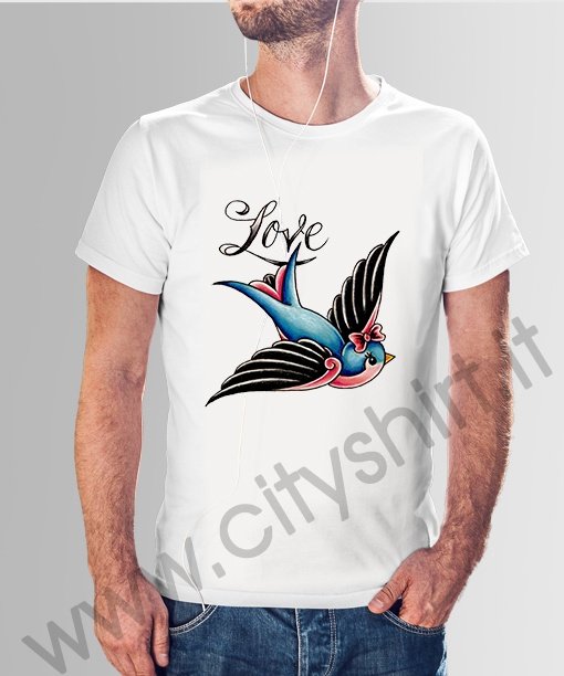 t shirt love bird