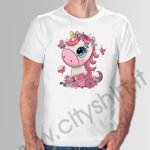 t shirt unicorno e rose