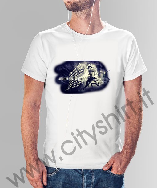 La T- shirt L'attacco Dei Giganti Eren Jaeger