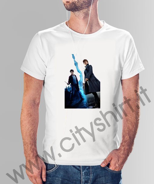 La T-shirt Harry e Newt Scamander