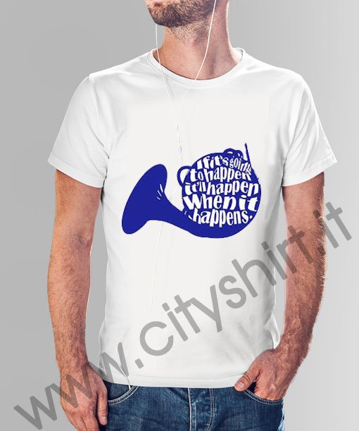 La T-shirt Blue French Horn