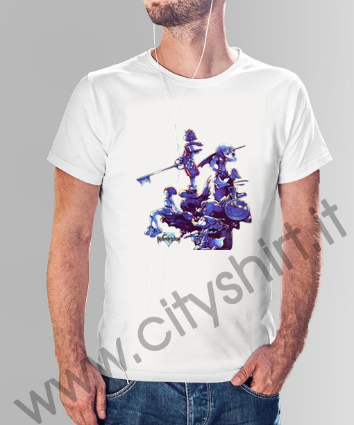 La T-shirt Riku Kairi Sora Donald goofy
