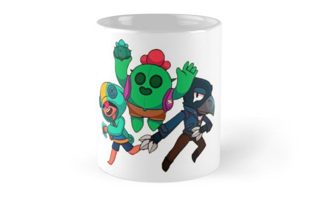 Tazza Brawlstars LEON - SPIKE - CROW