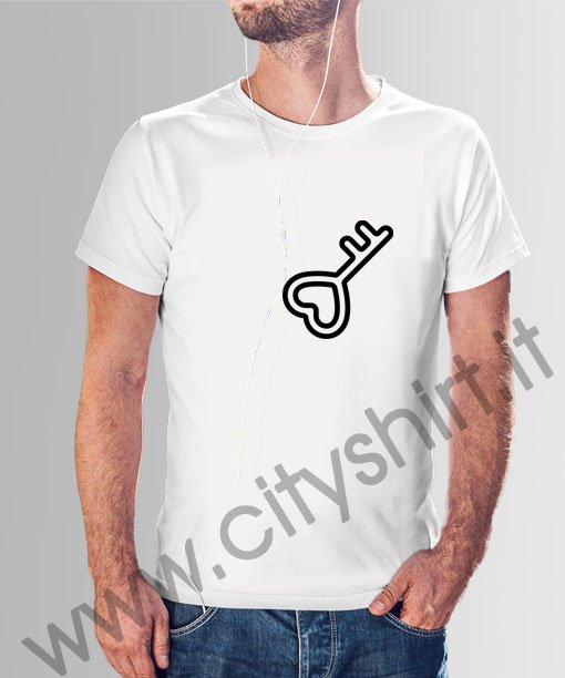 La T-shirt San Valentino Chiave Cuore