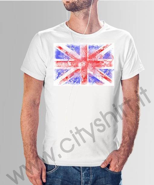 La T-shirt  Bandiera uk vintage
