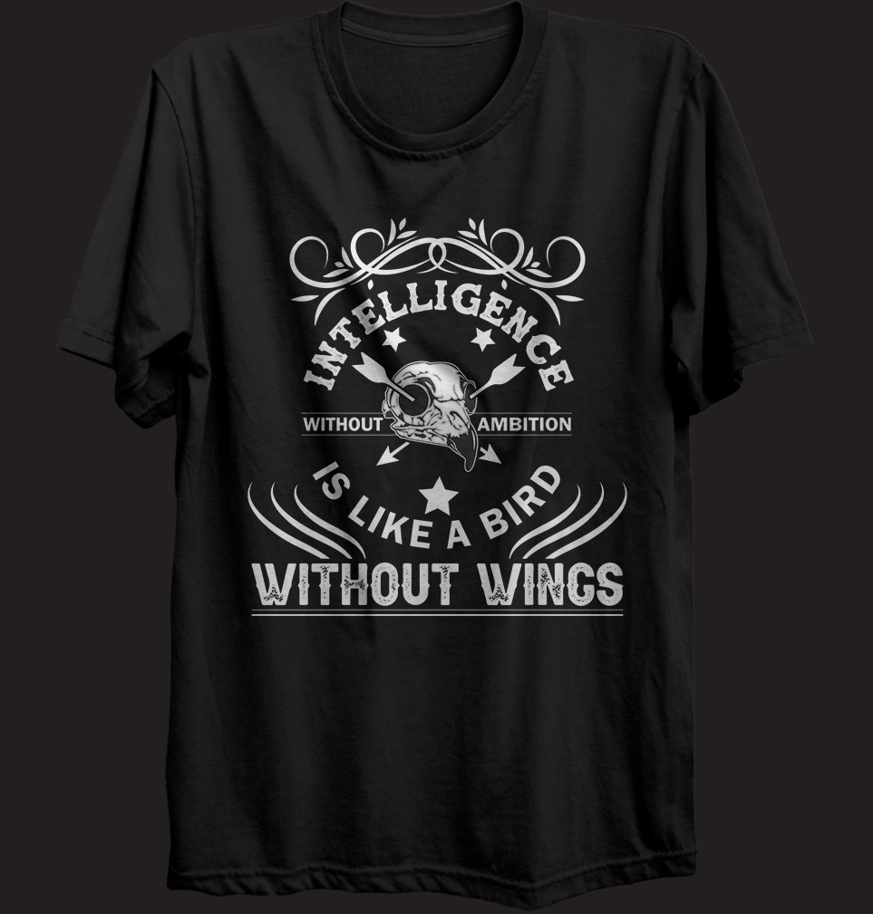 T-shirt Live Without Wings