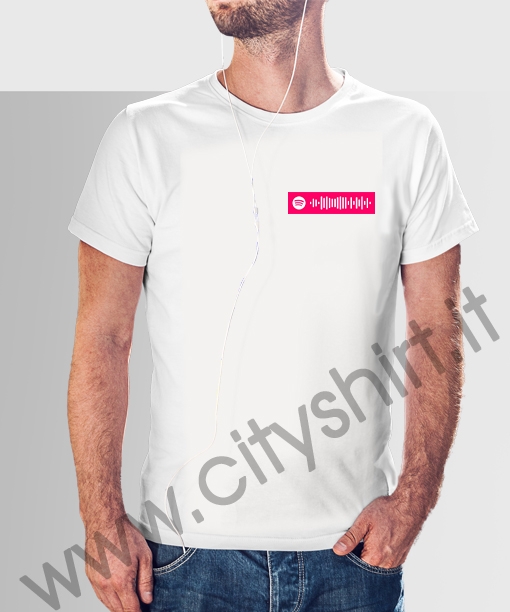 La T-shirt con il code spotify della canzone bohèmien dei pinguini tattici nucleari