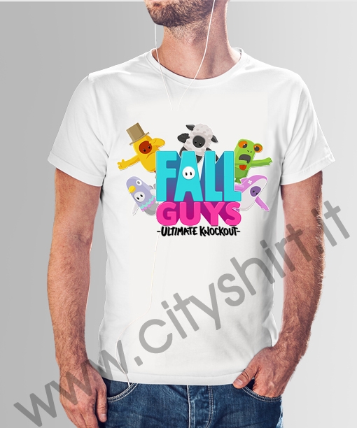 MAGLIETTA FALL GUYS LOGO CINQUE RIK