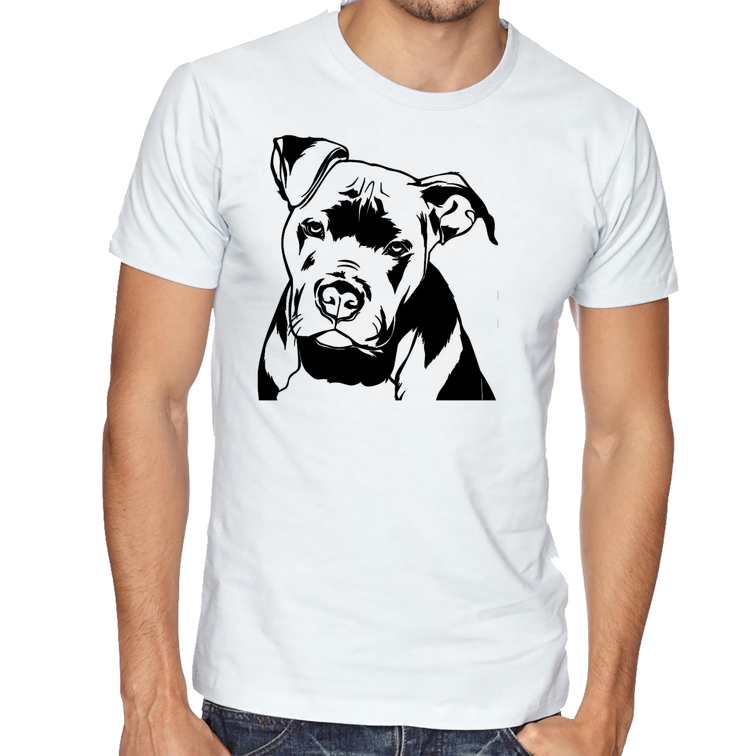 T-Shirt Pitbull Silhouette