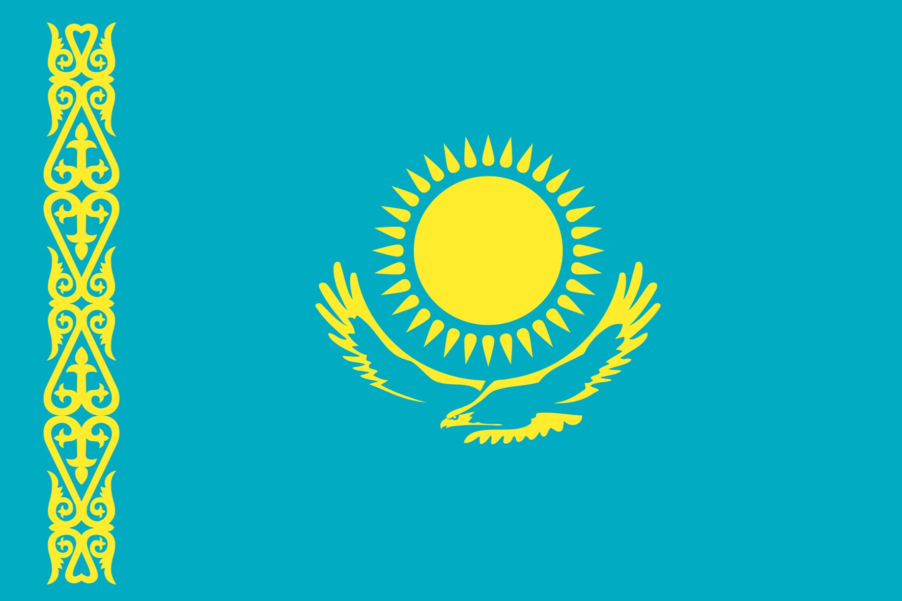 Bandiere Kazakistan 70x100 cm -