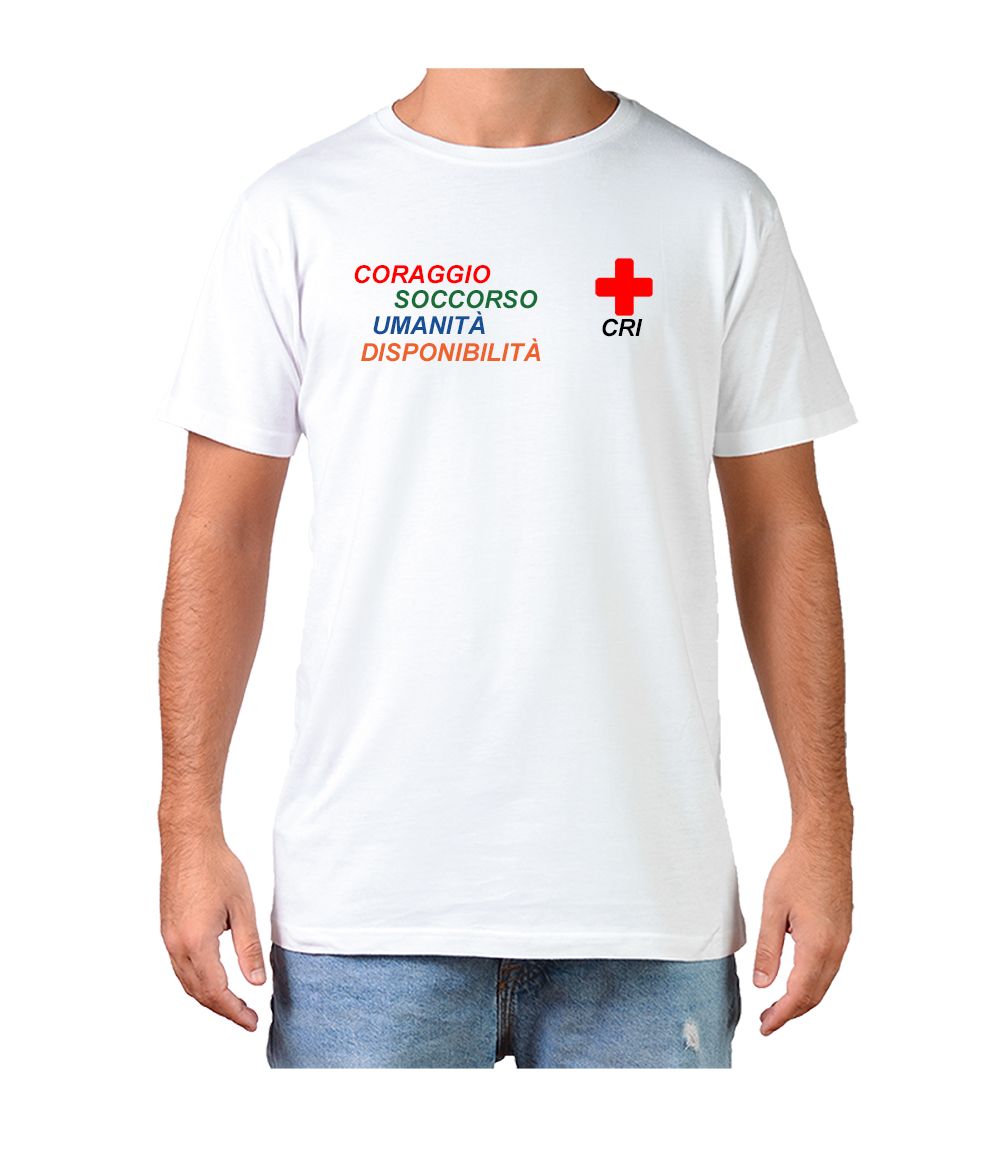 T-shirt coraggio disponibilità cri