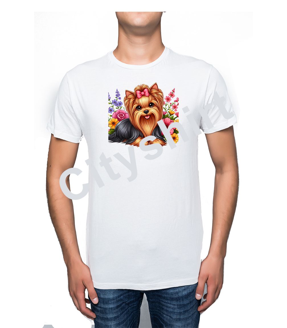 T-shirt yorkshire fiori