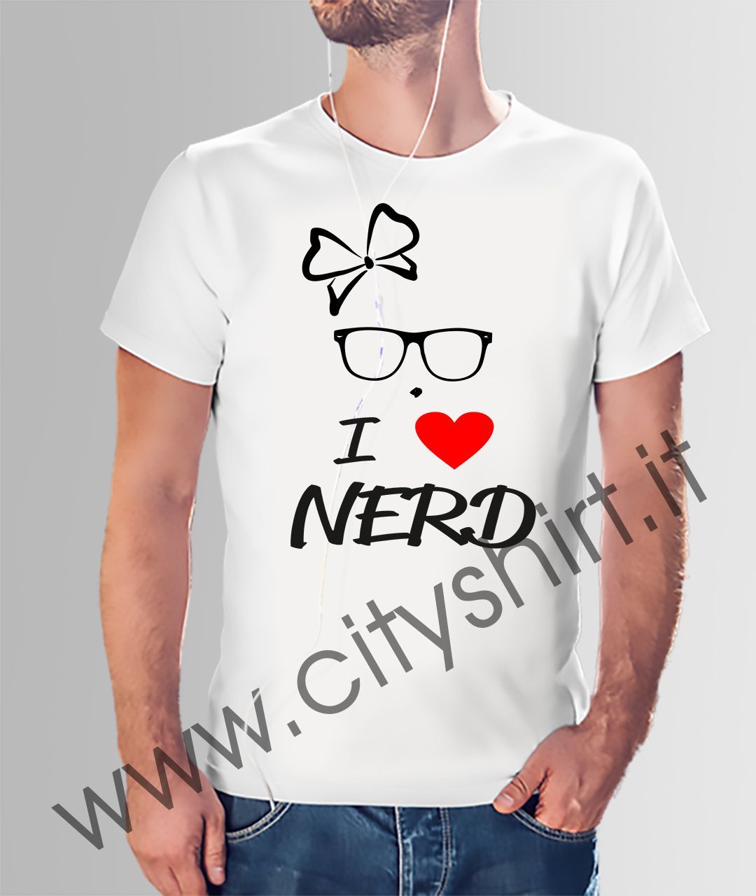 Maglietta I LOVE Nerd