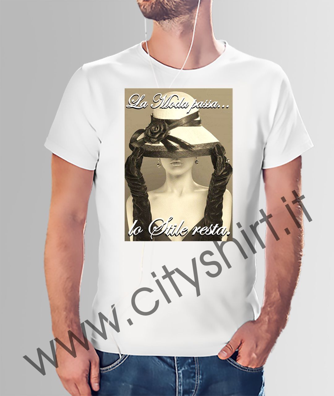 T-shirt LA MODA PASSA LO STILE RESTA