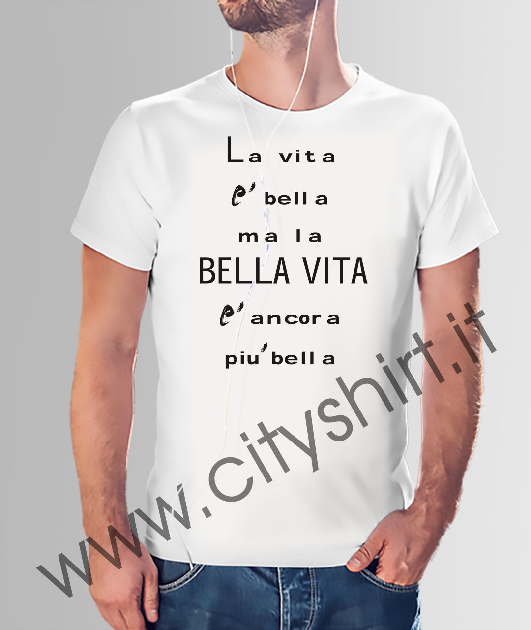 T-shirt LA VITA è BELLA MA LA BELLA VITA è ancora più bella