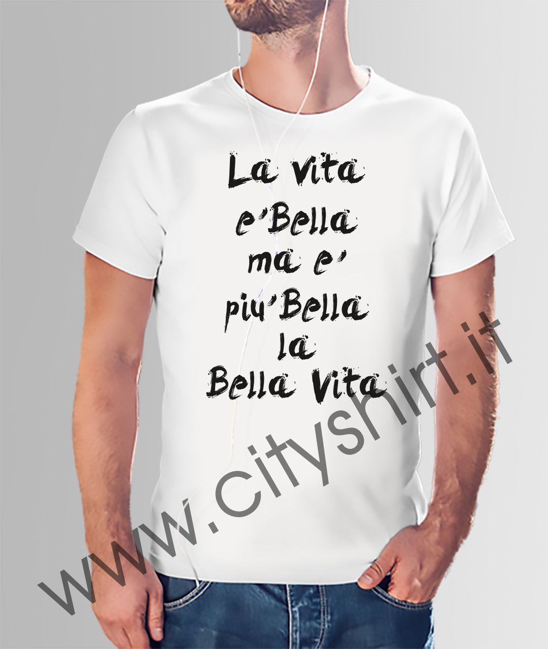 T-shirt LA VITA è BELLA MA è PIù BELLA LA BELLA VITA