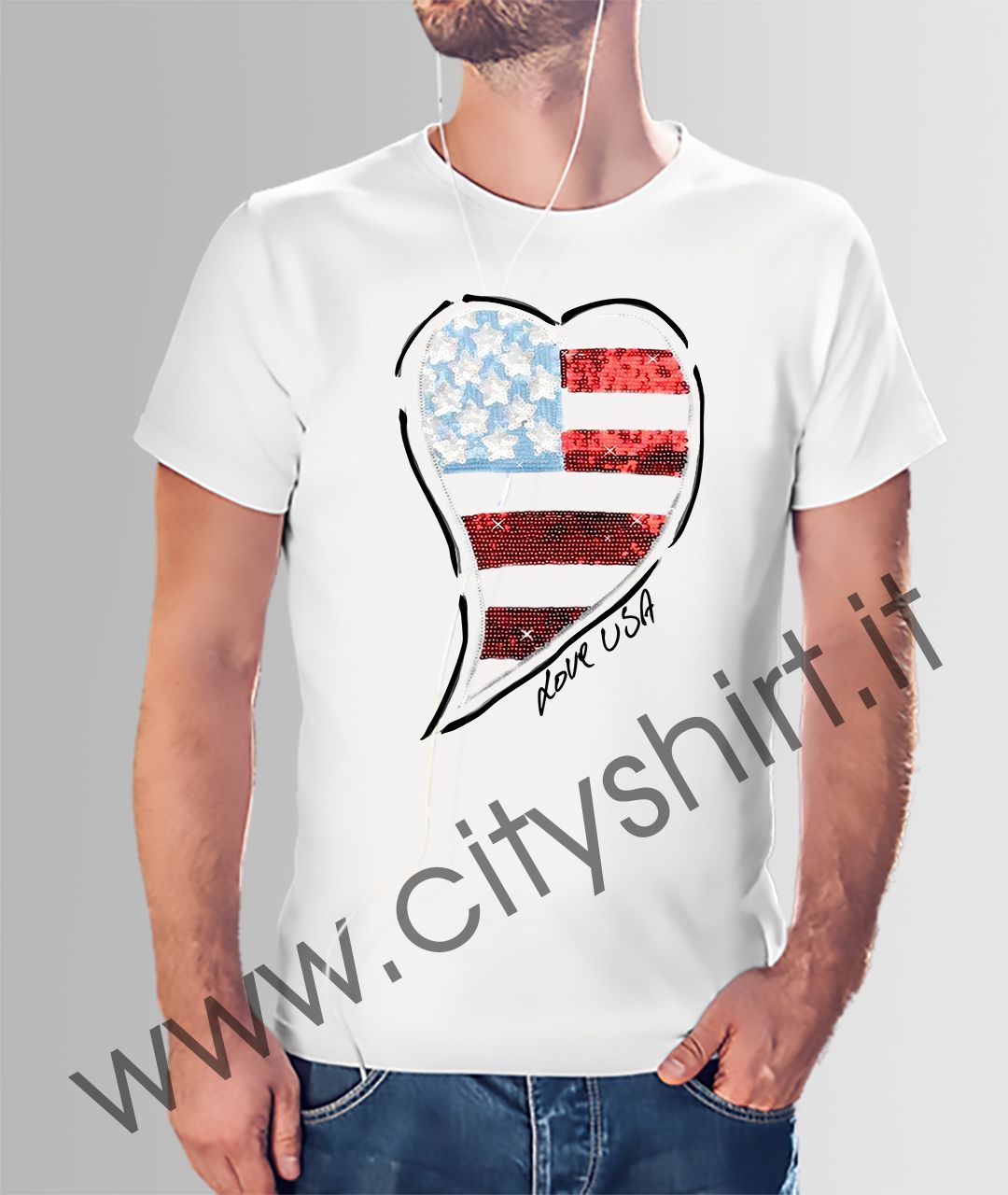 T-shirt LOVE USA
