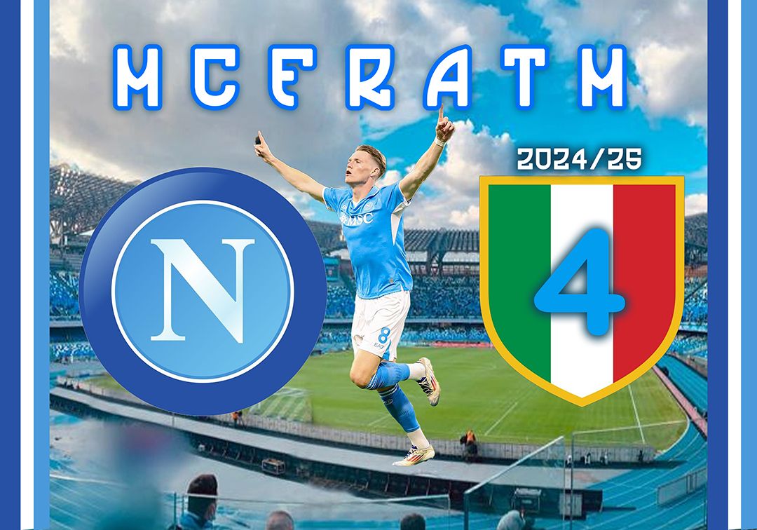 Bandiera Napoli 2024/25- Misura 100x70 cm: McFratm
