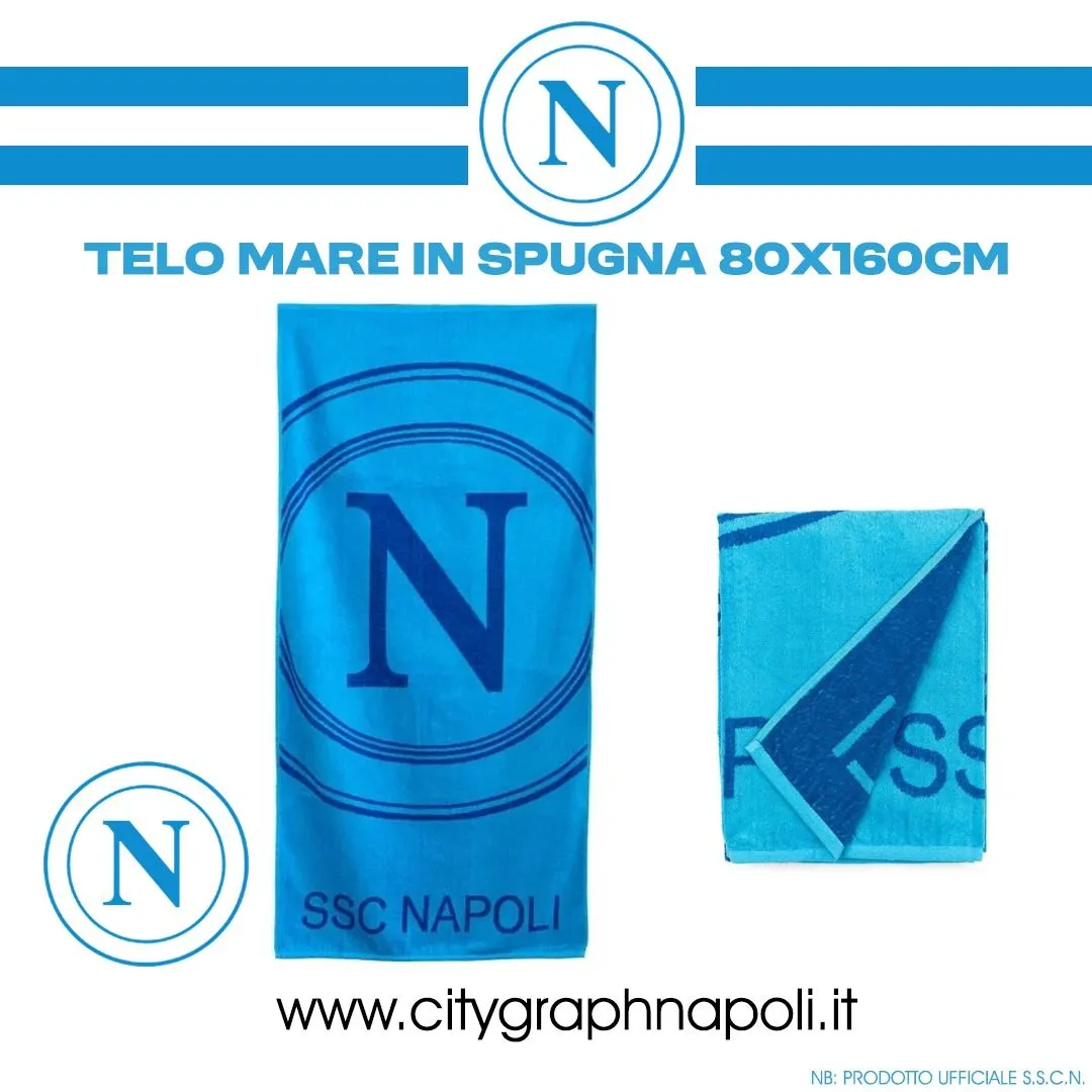Telo mare in Spugna Calcio Napoli