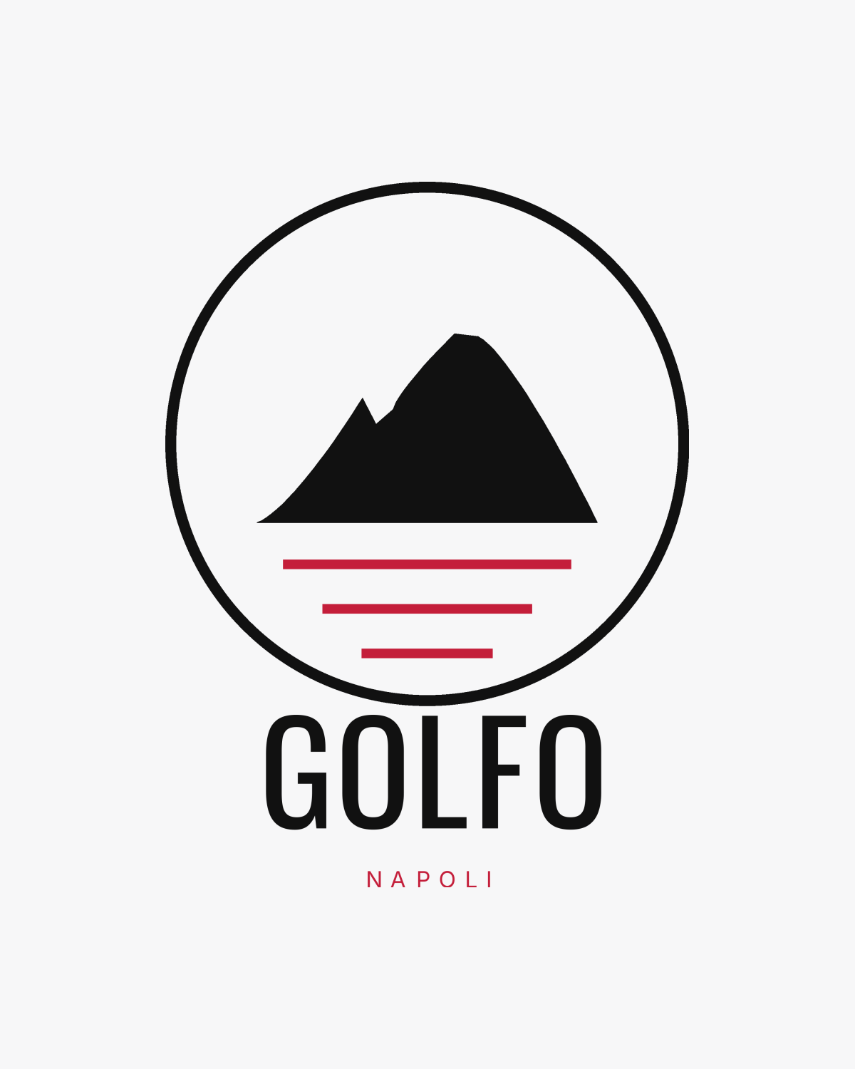T-Shirt "GOLFO" - Vesuvio e mare
