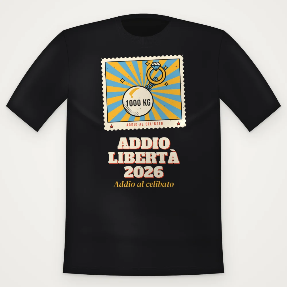 Maglietta Addio Libertà 2026 — Celibato