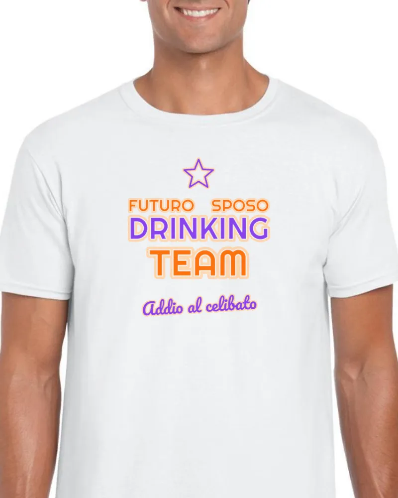 Maglietta Futuro Sposo Drinking Team