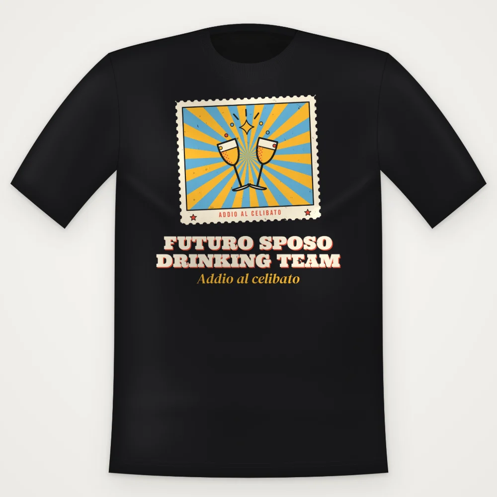 Maglietta Futuro Sposo Drinking Team