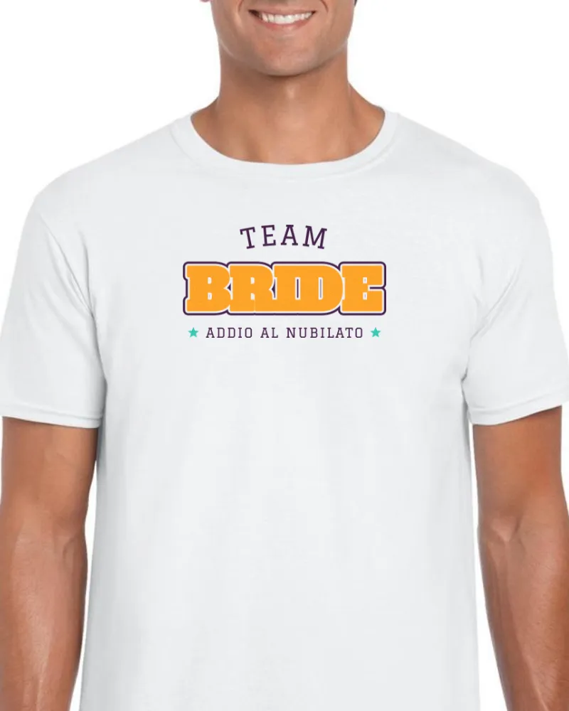 Maglietta Team Bride — Addio al Nubilato Gruppo