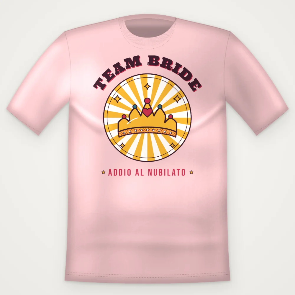 Maglietta Team Bride — Addio al Nubilato Gruppo
