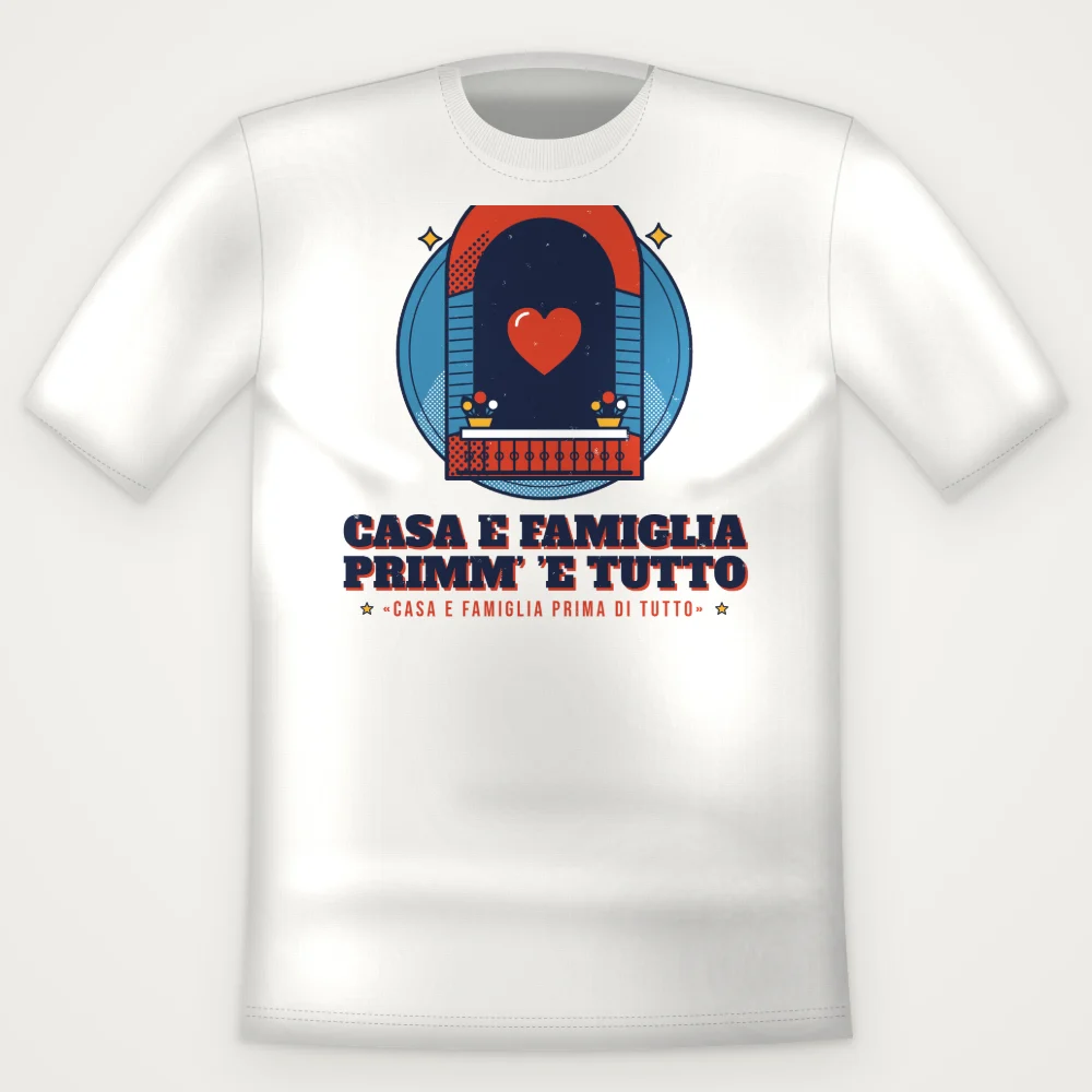 T-Shirt "Casa e famiglia primm' 'e tutto"