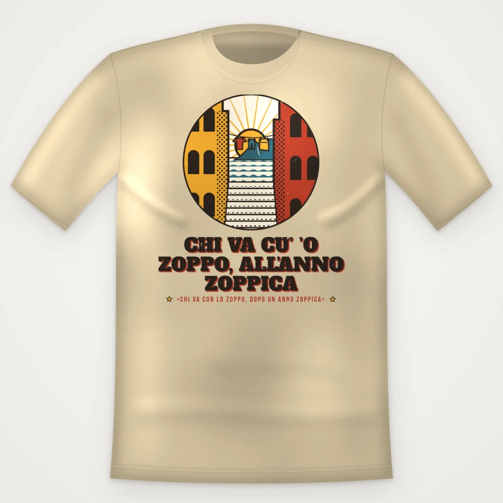 T-Shirt "Chi va cu' 'o zoppo, all'anno zoppica"