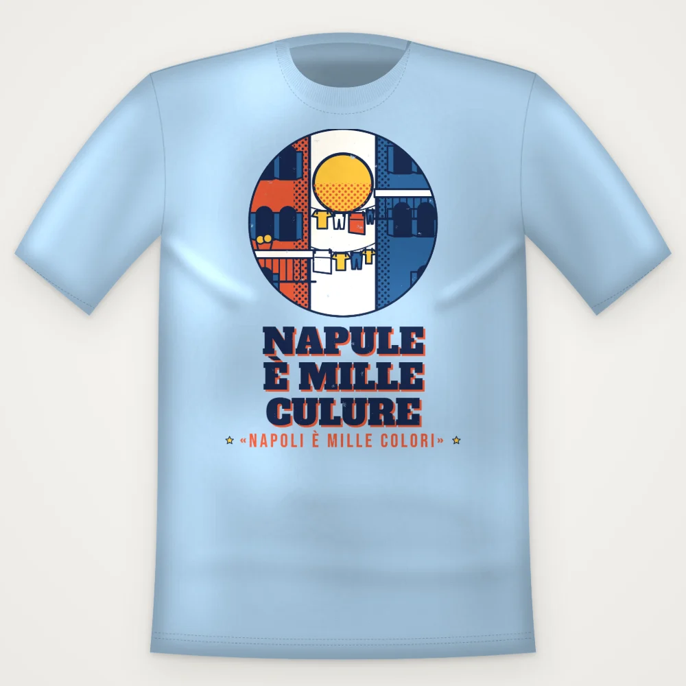 T-Shirt "Napule è mille culure"