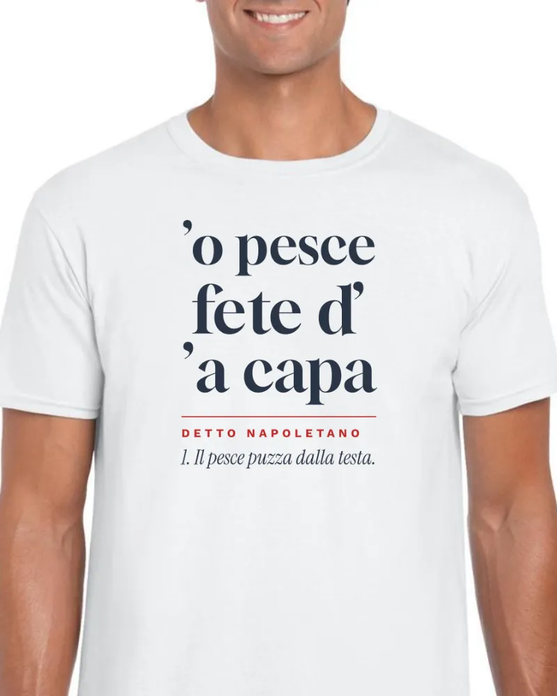 T-Shirt "'O pesce fete d' 'a capa"