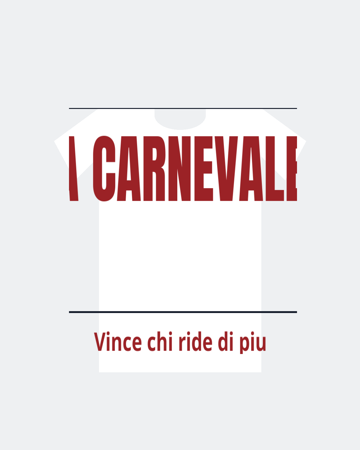 T-Shirt "A CARNEVALE"