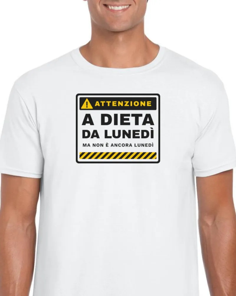 T-Shirt "A DIETA DA LUNEDI"