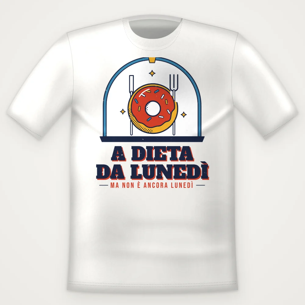 T-Shirt "A DIETA DA LUNEDI"