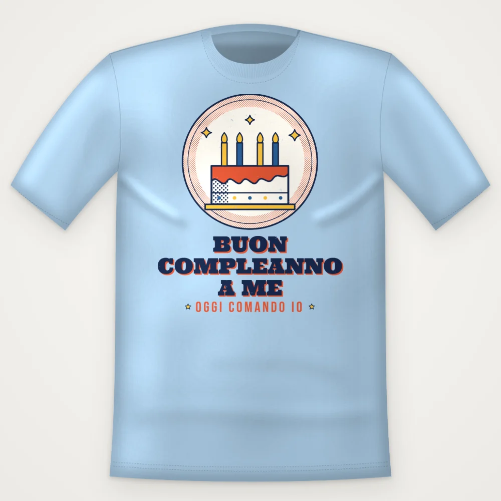 T-Shirt "BUON COMPLEANNO A ME"