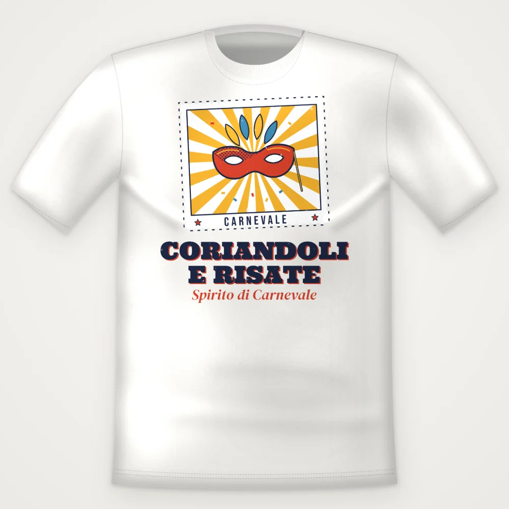 T-Shirt "CORIANDOLI E RISATE"