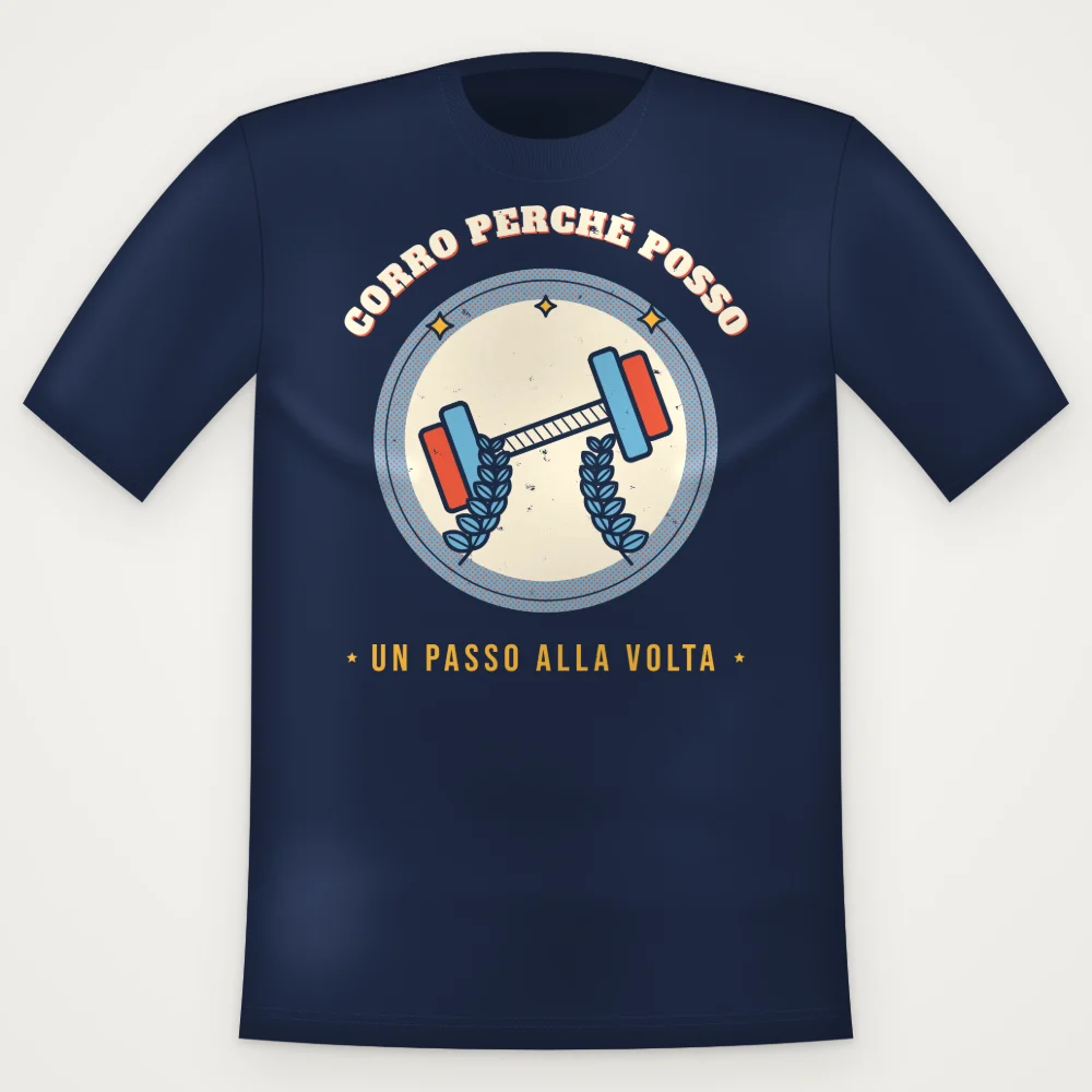 T-Shirt "CORRO PERCHE POSSO"