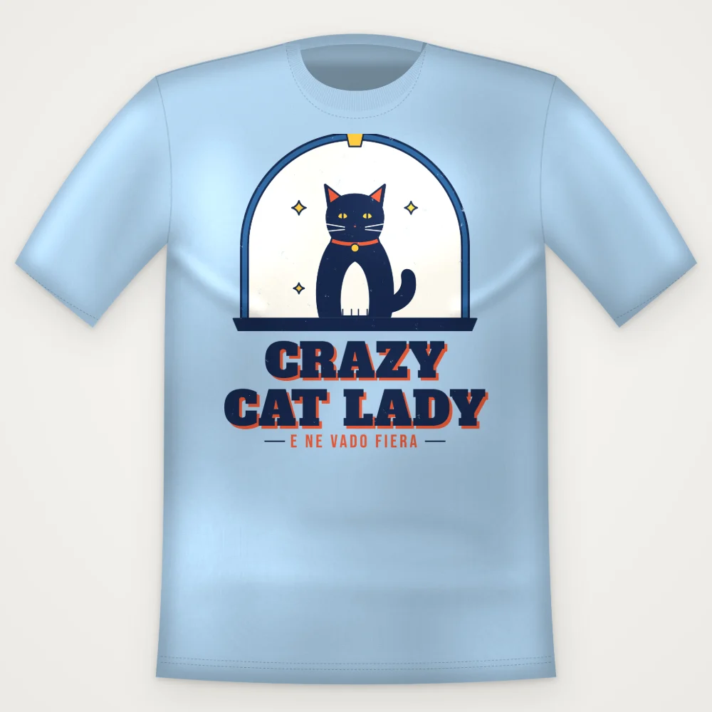 T-Shirt "CRAZY CAT LADY"