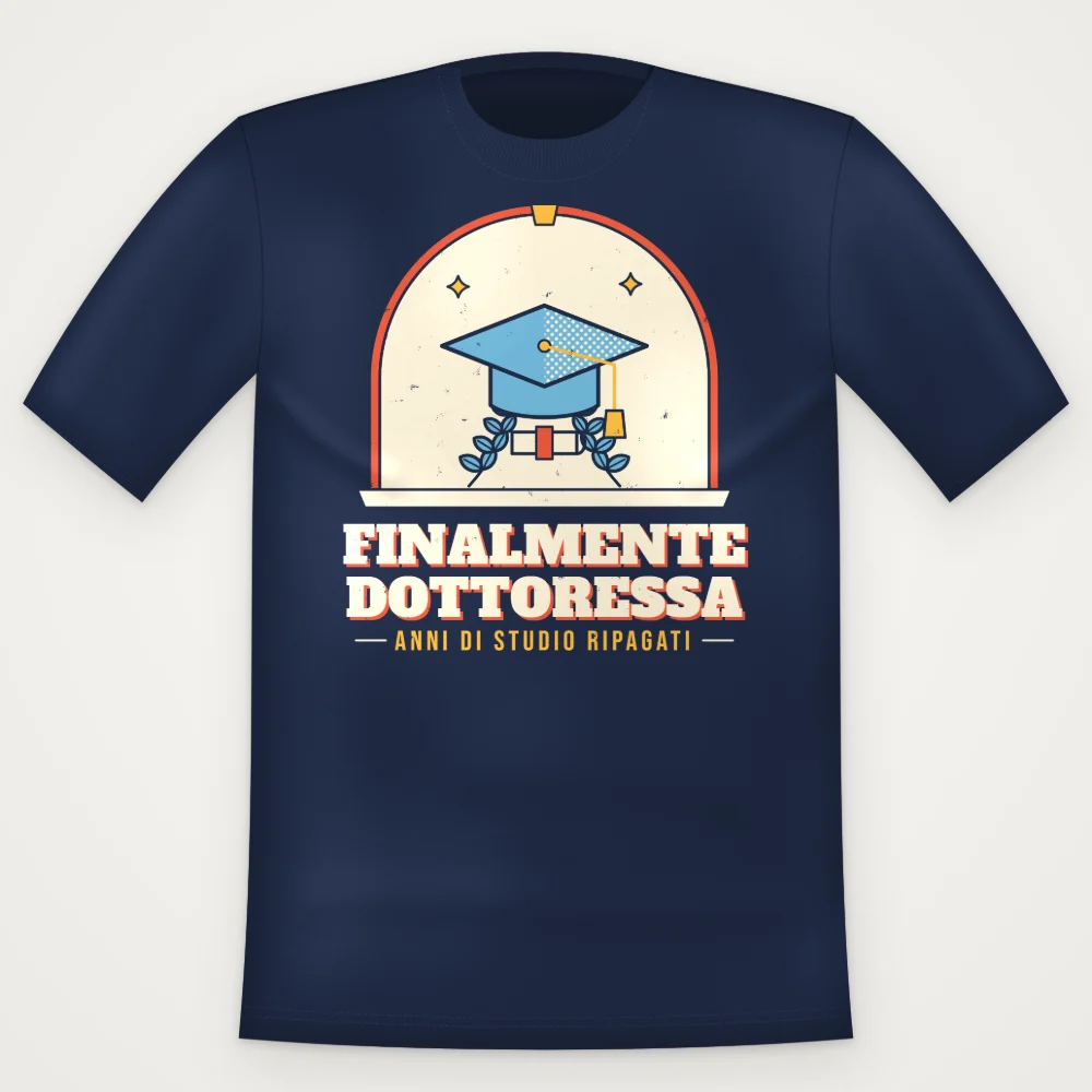 T-Shirt "FINALMENTE DOTTORESSA"