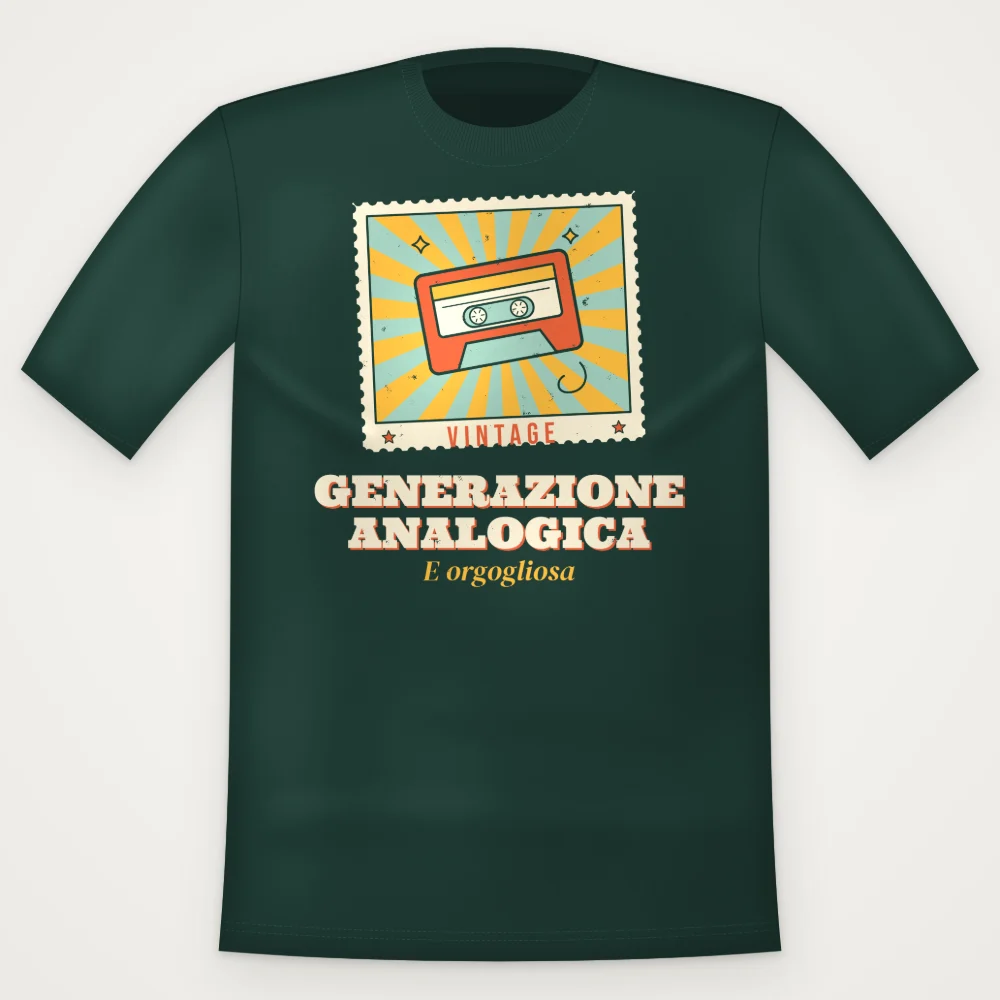T-Shirt "GENERAZIONE ANALOGICA"