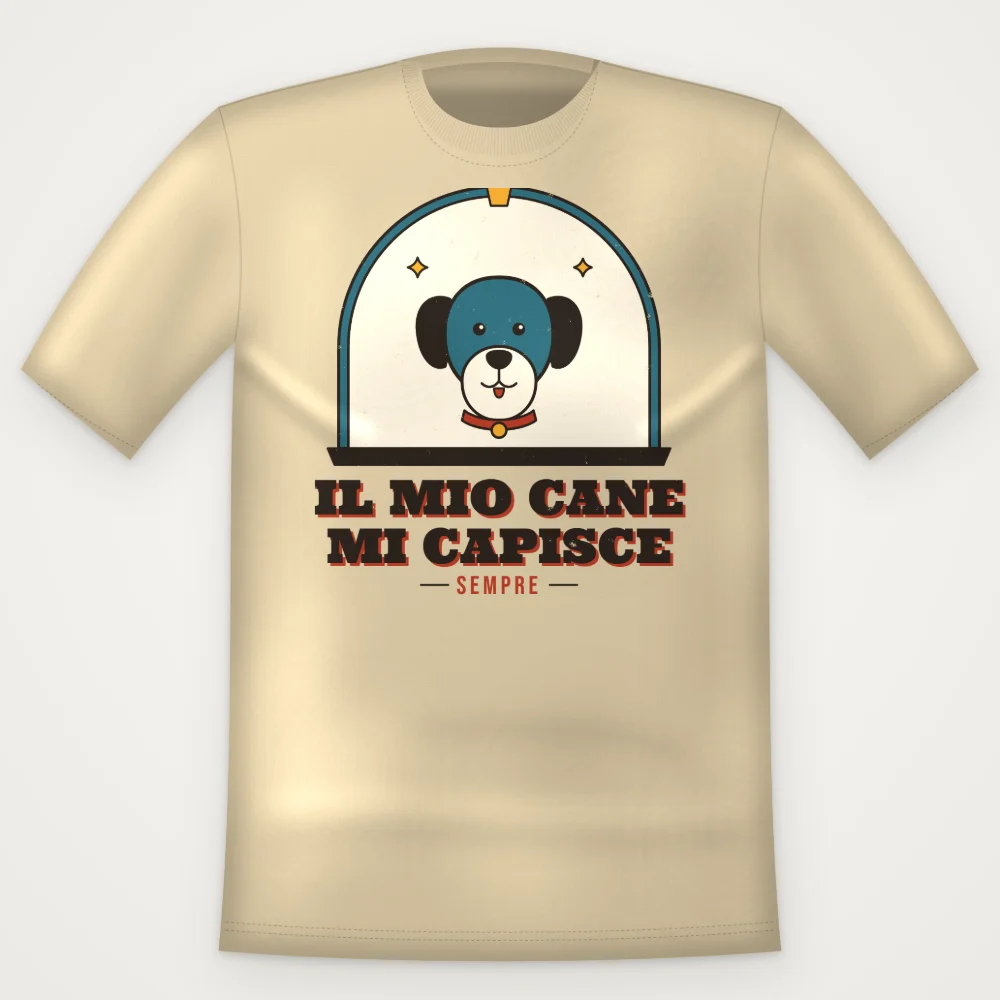 T-Shirt "IL MIO CANE MI CAPISCE"