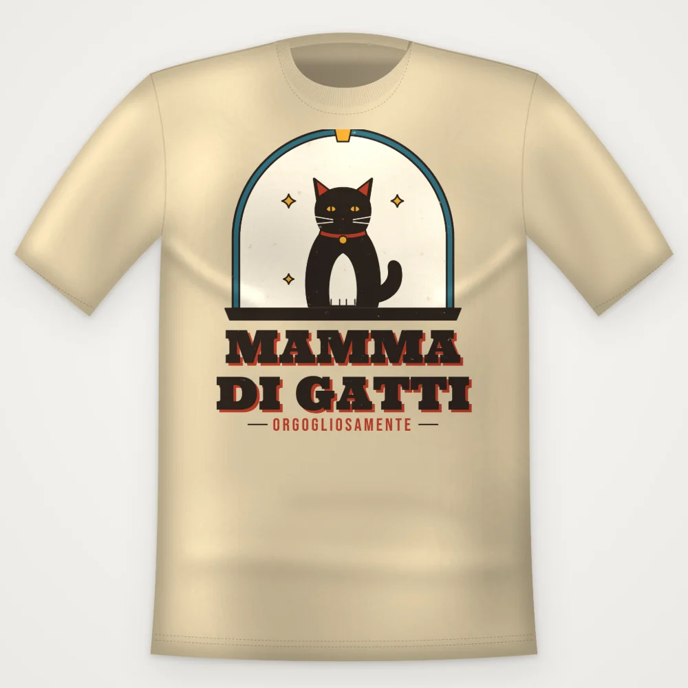 T-Shirt "MAMMA DI GATTI"