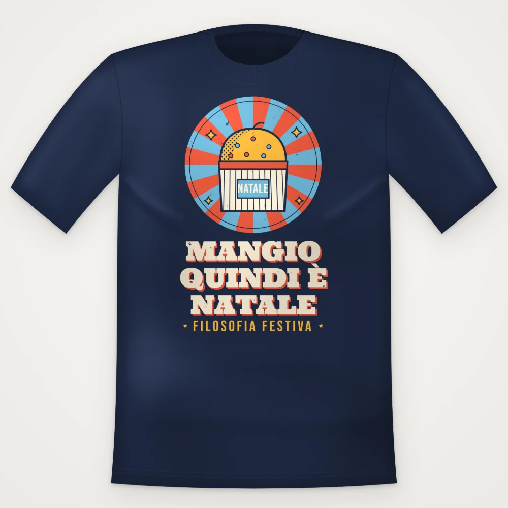 T-Shirt "MANGIO QUINDI E NATALE"