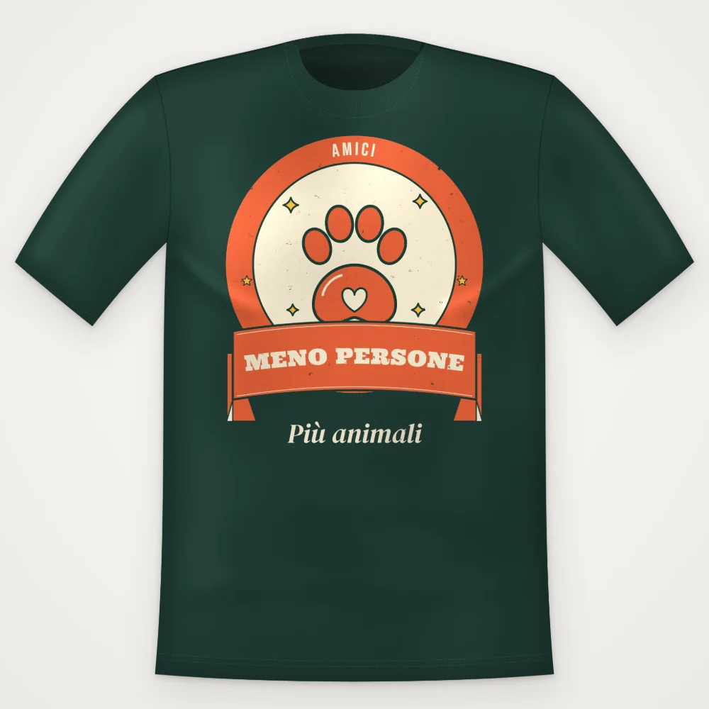 T-Shirt "MENO PERSONE"