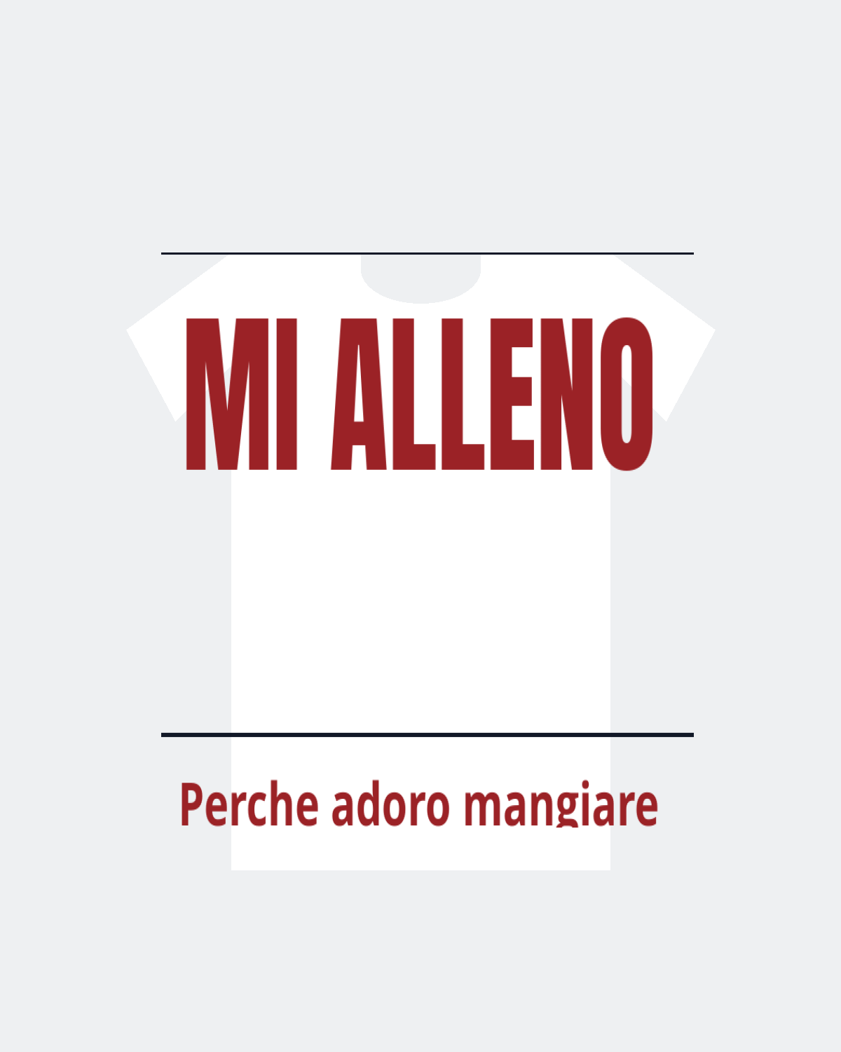 T-Shirt "MI ALLENO"