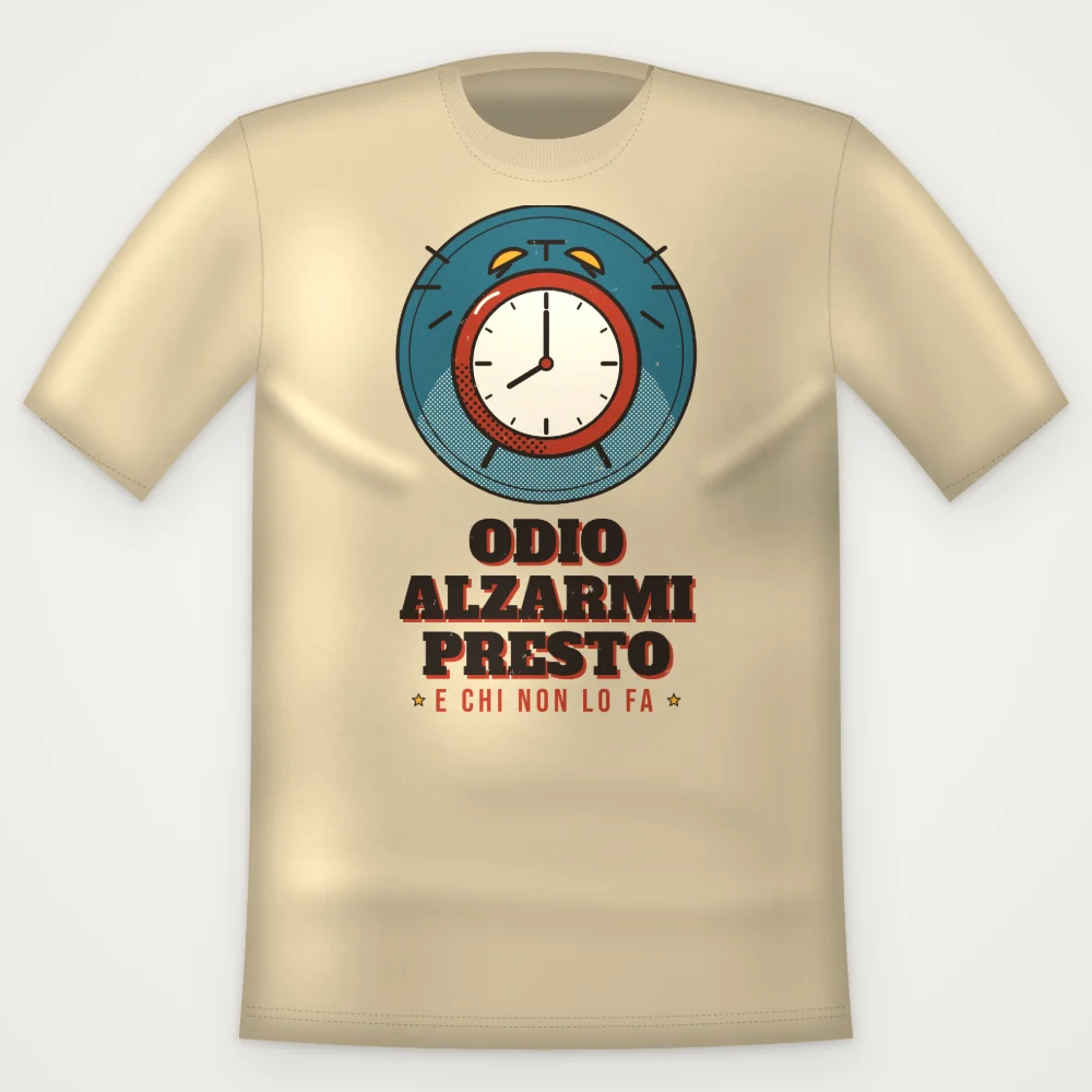 T-Shirt "ODIO ALZARMI PRESTO"