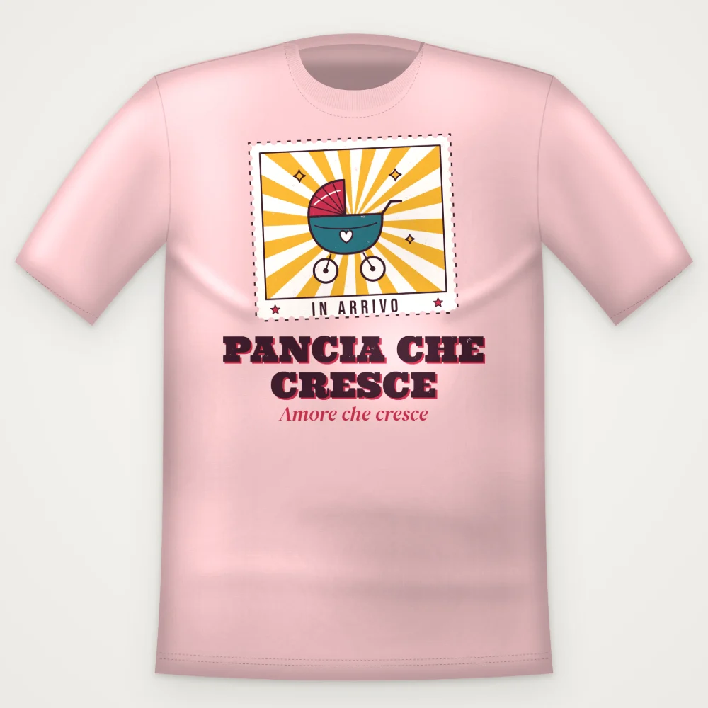 T-Shirt "PANCIA CHE CRESCE"