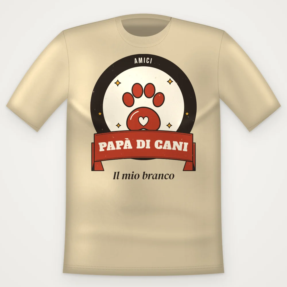 T-Shirt "PAPA DI CANI"